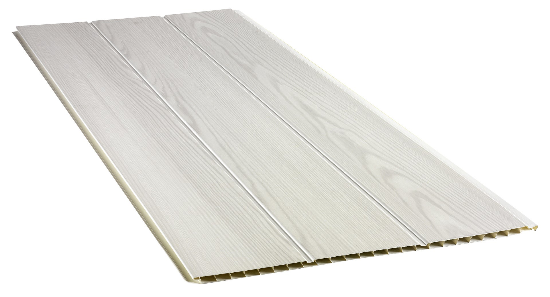 Lambris PVC  bois fin blanc GROSFILLEX  L 260 x l 37 5 cm x 