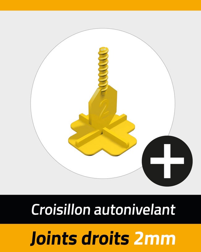 Kit De 100 Croisillons Pavilift En Croix 2 Mm